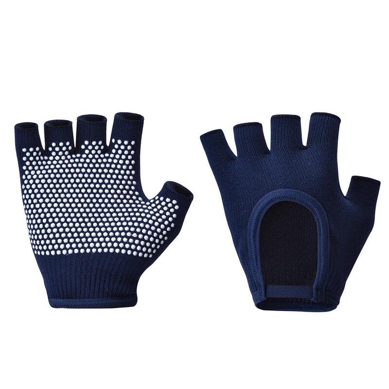 Professionelle Damen Yoga Pilates Fitness Handschuhe Handgriffe Rutschfest Baumwolle Warm Schweißfest für Fitnessstudio Übung Training