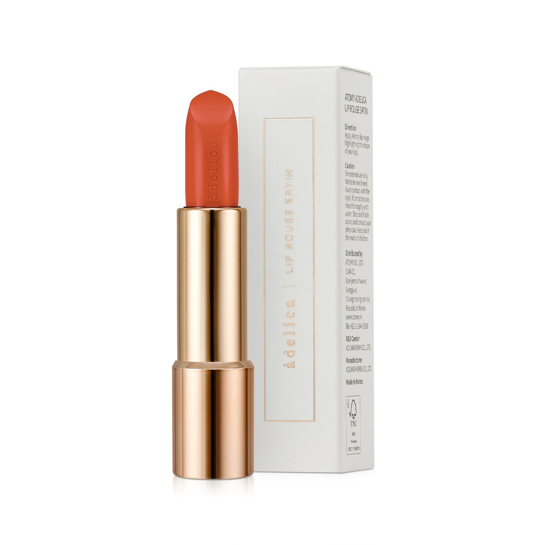 

Помада для губ Adelica Lip Rouge Satin 01 Dewy Coral