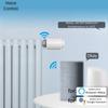 WiFi Thermostatic Valve TRV Radiator Head Temperature Controller for Smart Home Heating with Six Adapters and Custom Scheduling