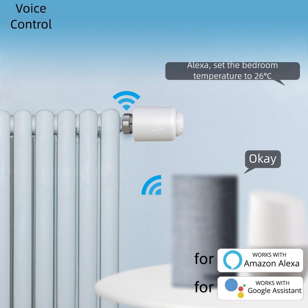 

WiFi Thermostatic Valve TRV Radiator Head Temperature Controller for Smart Home Heating with Six Adapters and Custom Scheduling China Mainland