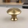 Golden Color Single Hole Handle Round Shape Wardrobe Door Handle Pull Handle  Wardrobe Use