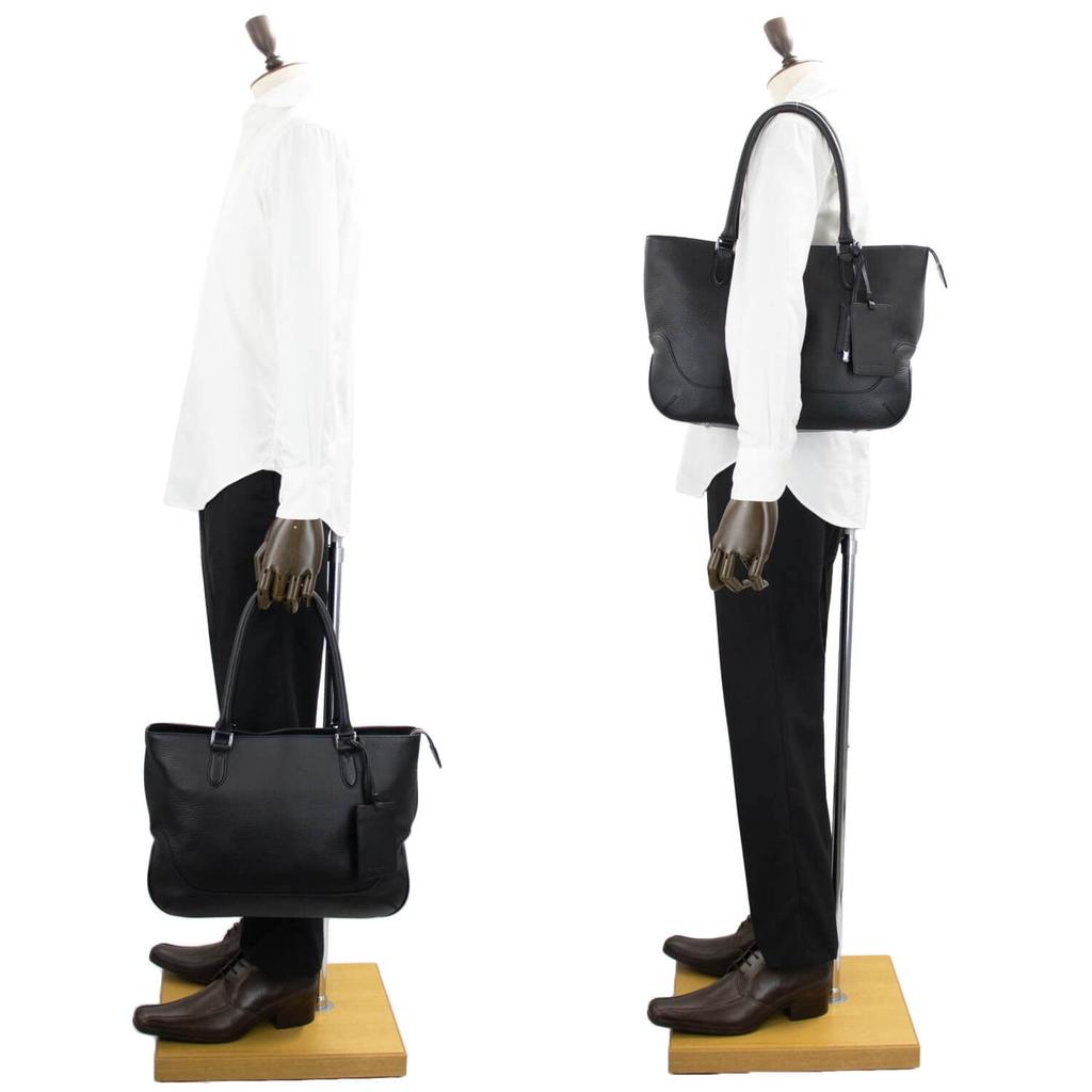 Tasche Einkaufstasche Schwarz [Pelle Morvida] PMO-MB059A