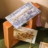 Multi-functional Metal Bookmark Flower Series Colorful Bronzing Book Mark Ruler Book Pages Mark Tool Gift
