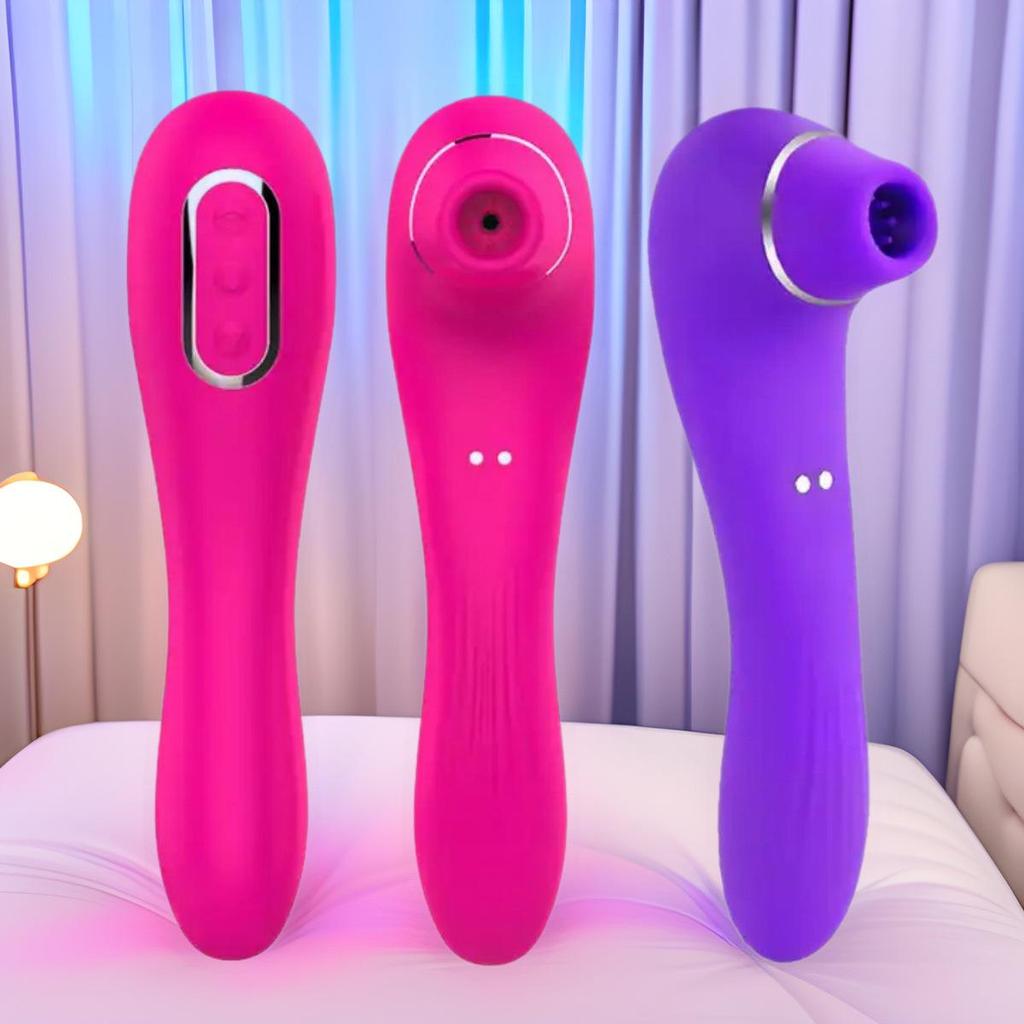 10-Mode Silicone Vibrating Female Massager with Magnetic Suction