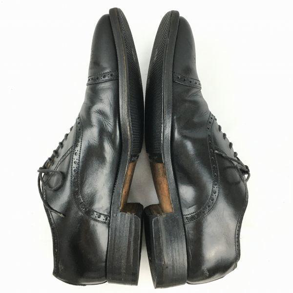 TOD'S Size 9 (27.028.0cm) Semi-Brogue Cap Toe Business Shoes Black Men's(USED)