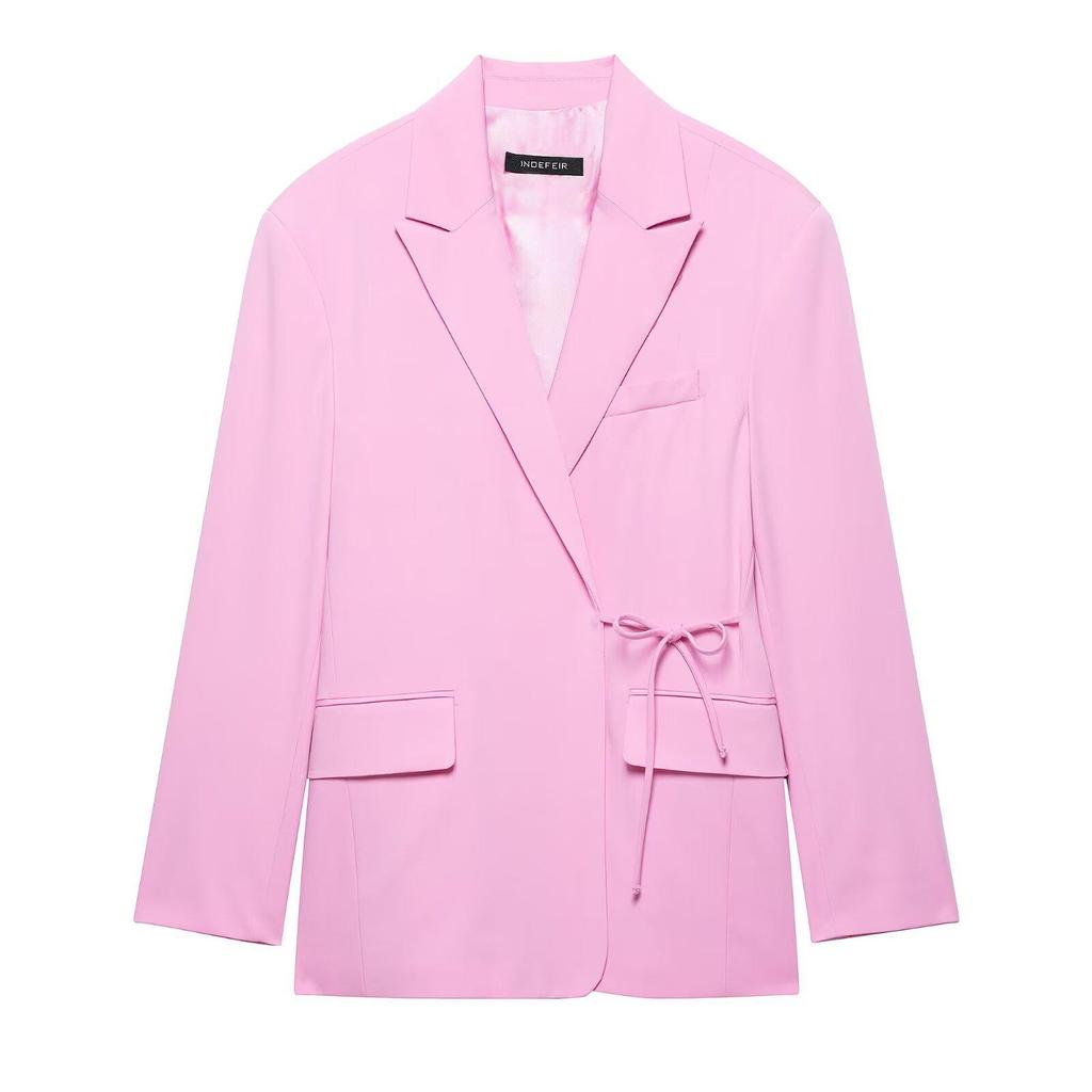 Spring 2025 Women's European & American Loose-Fit Suit Jacket & Pants Set