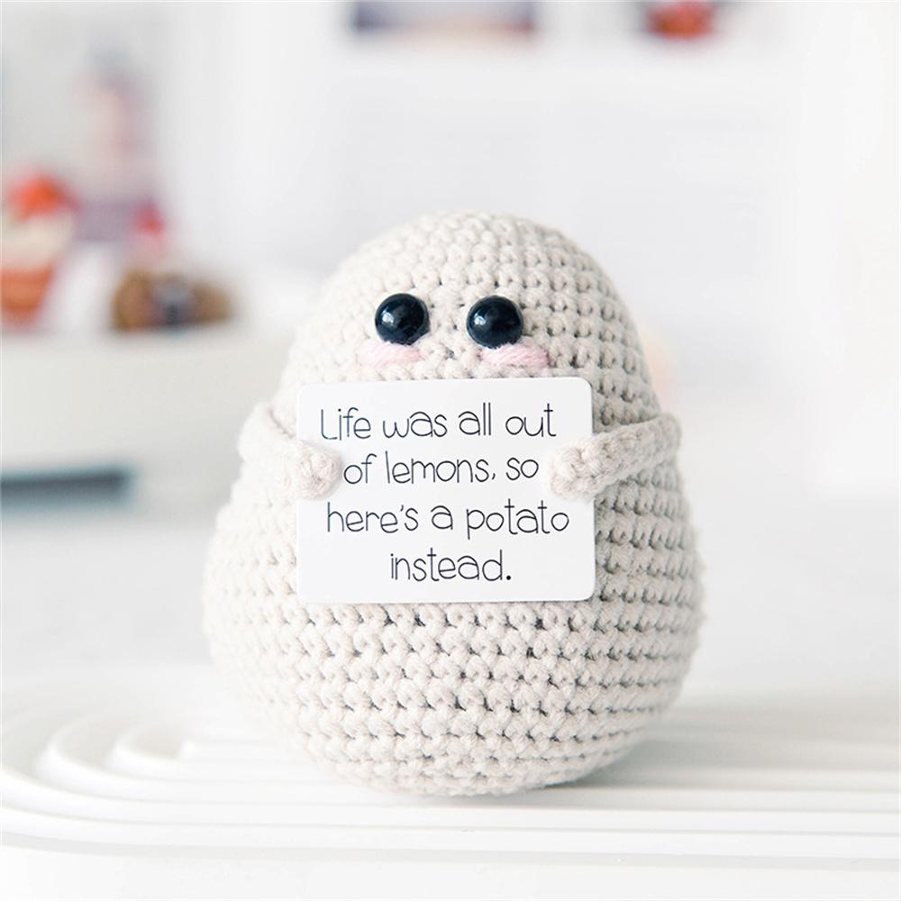 

Personalized Big Butt Potato Cute Crochet Positive Potato Doll Home Room Decor Christmas Birthday Friends Party Decoration Gift