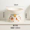 Multi-use Ceramic Cat Bowl Cute Anti Tipping Pet High Foot Bowl Slanted Mouth Non-slip Pet Drinking Feeder Kitten Puppy