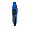 Ferragamo F Heel Leather Pumps Blue