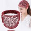 Portable Lace Headband Wide Side Hollow Mesh Hair Hoop Elastic Flower Hairbands Girls