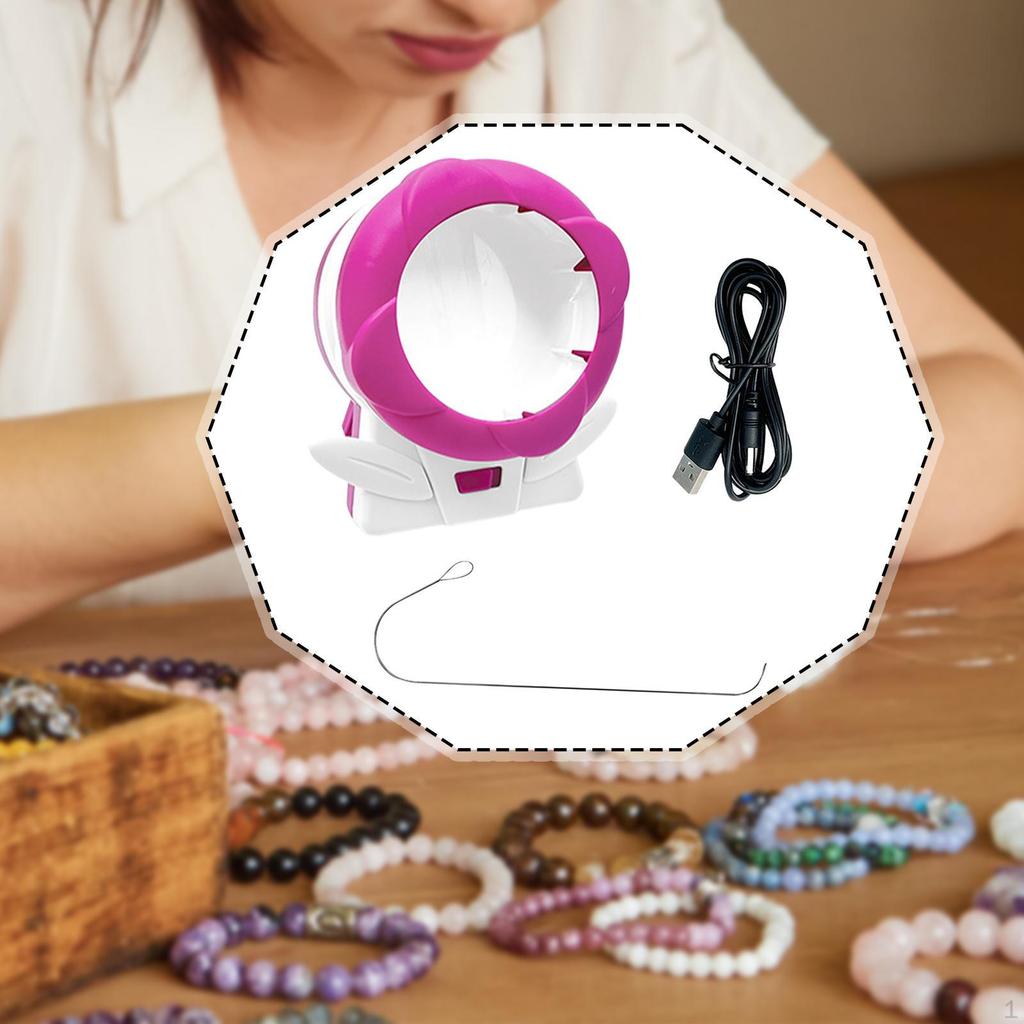 Tonperlen-Perlenmaschine mit Stiftzubehör Lustige Schmuckherstellung Elektrisch für Taille