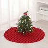 Christmas Tree Skirts Round Plush Xmas Trees Base Cover Carpet Mat Ornaments for Home