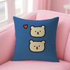 Cartoon Cute Creativity Cushion Cover Natural Linen Organic Fabric DoubleSided Printing Sofa Home Decor Gift Pillow Case