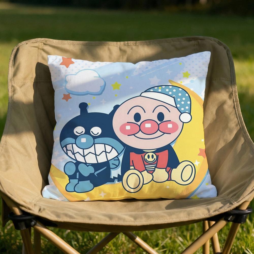

Cartoon AAnpanman Cute Cushion Cover Soft Reversible Durable Pillow Cover MultiScene Use for Home Car Daily Comfort 30X30cm