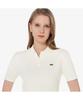LACOSTE Women'S Cable Short Sleeve Polo Sweater Pf597E-55G 70V