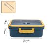 1200ml Large Capacity Lunch Box Portable Wheat Straw Bento Box Leak-proof Food Storage Container for Kids Back To School Camping
