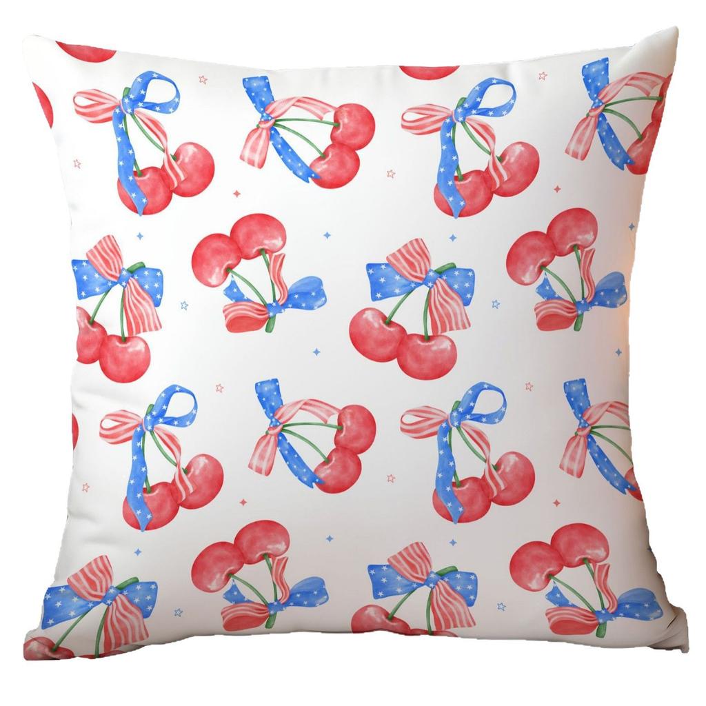 New Cherry Bow Push Pillow Case Home Sofa Cushion Pillow Case