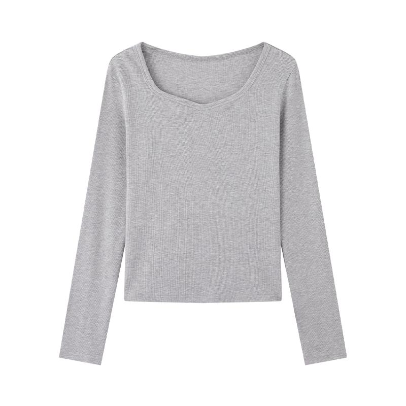 La Chapelle Women's U-Neck Long Sleeve Knitted Base Layer