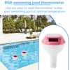Floating Style Bath, Swimming Pool, Hydrotherapy Pool With RGB Ambient Light, Solar Electronic Digital Thermometers