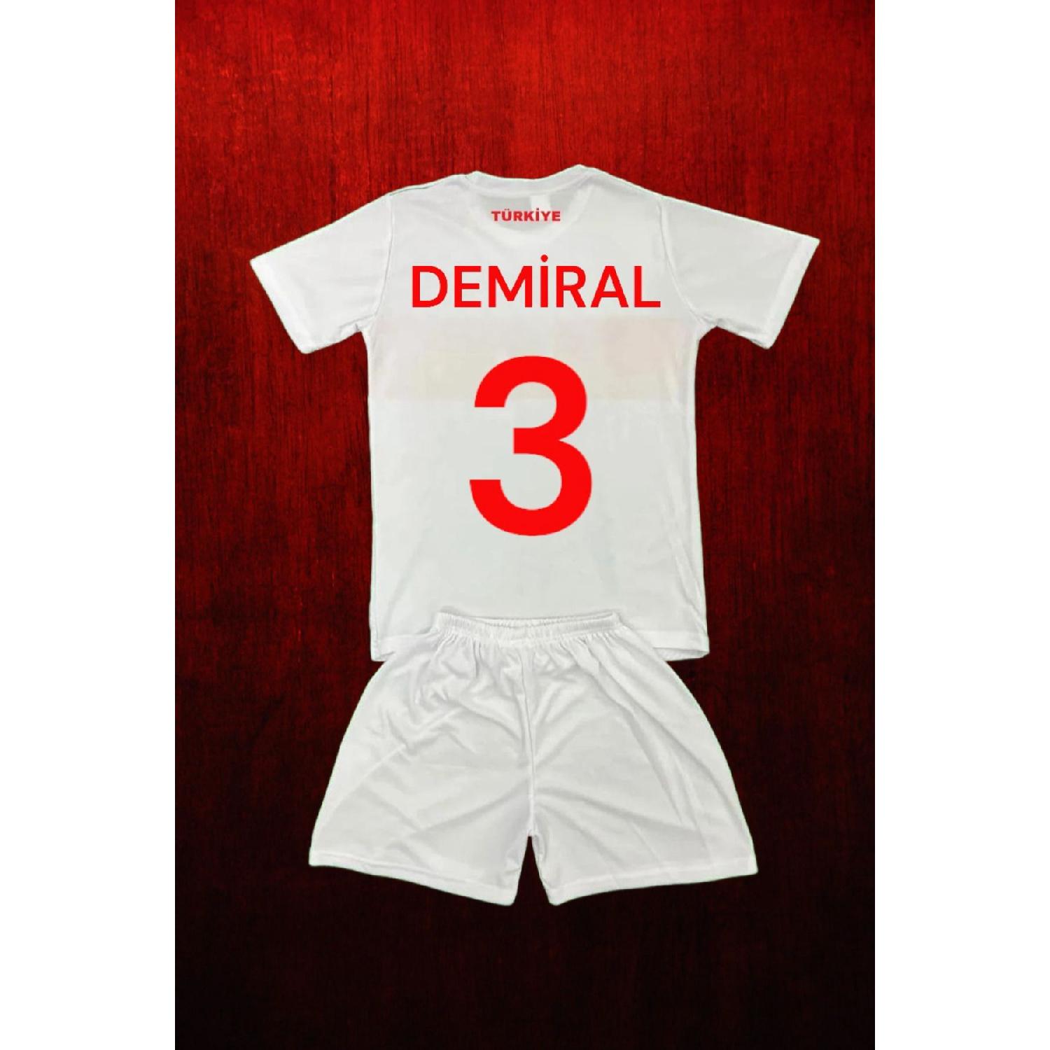 

Белый детский трикотажный комплект Merih Demiral 3 Trkiye 3-4 Yaş