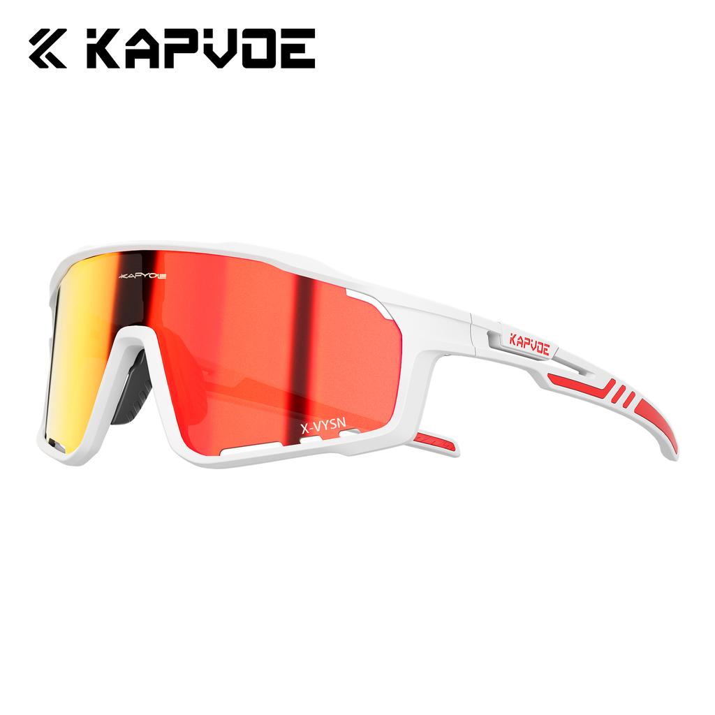 Kapvoe Fashion Hiking Eyewear Sunglasses for Men Cycling Glasses MTB Skating UV400 Fishing Goggles Man Woman Bike Bicycle