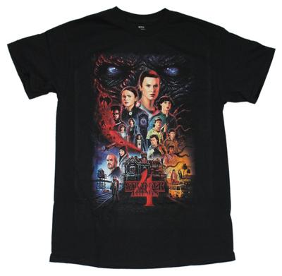 Stranger Things Neues Erwachsenen-T-Shirt - Cast von Teil 4