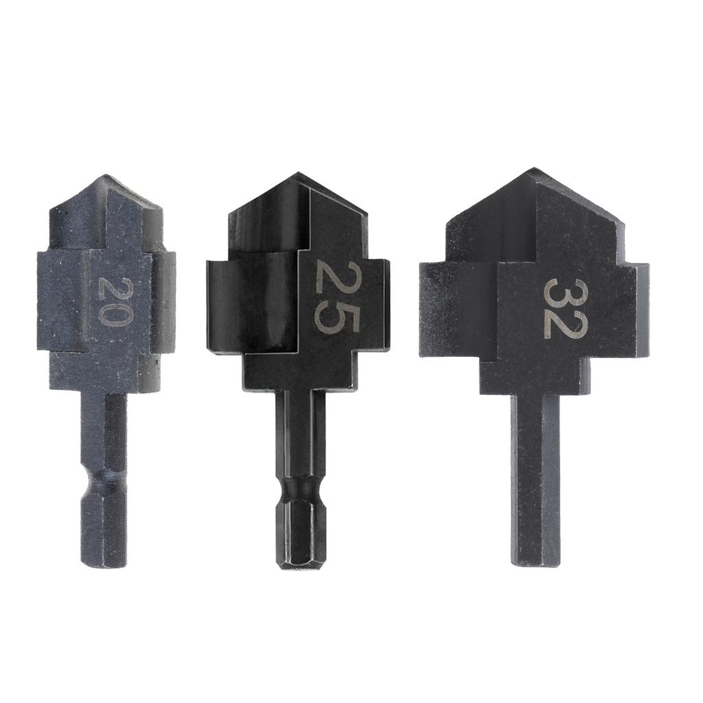 20/25/32mm Stufenbohrer zum Aufweiten von Wasserrohren zum Ansen von Rohren Gefertigt aus 40Gr Stahl Effizientes Bohren