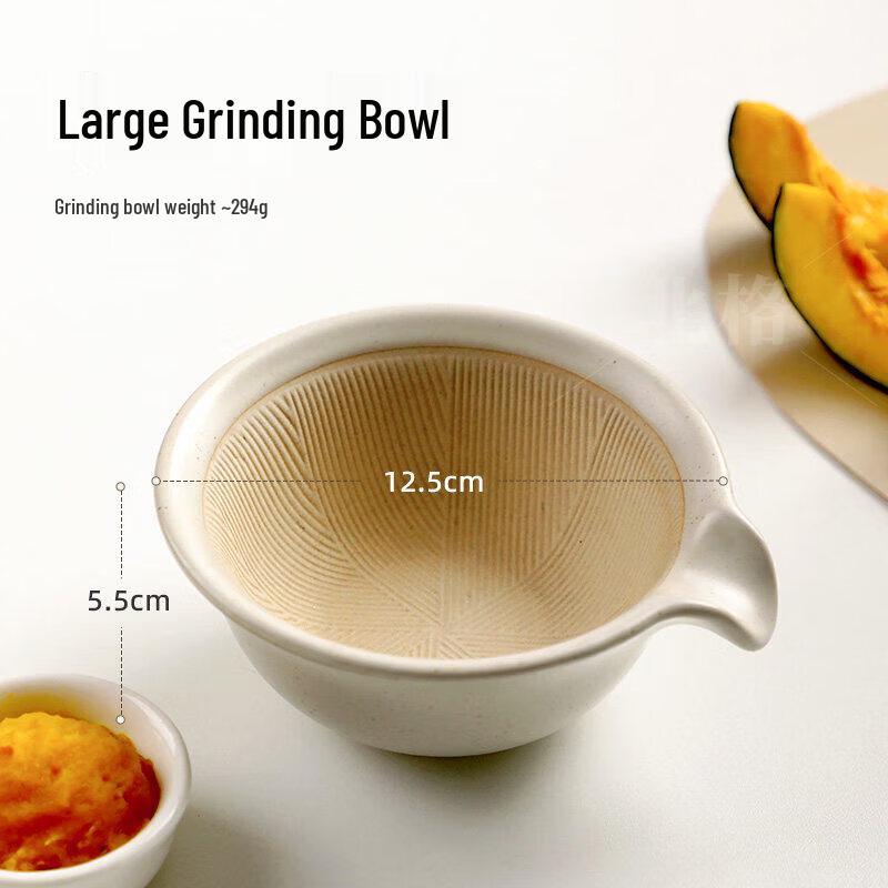 Ceramic Baby Food Mortar and Pestle Set