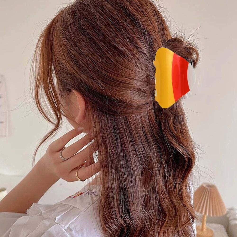 Acrylic Ghost Claw Clip Halloween Pumpkin Crab Clip Funny Pumpkin Hair Claw  Female/Girls