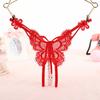 Butterfly Crotch Bead Massage Women's Thong 3348