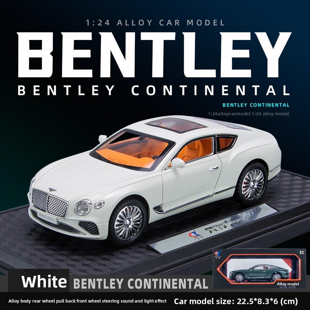 

Zhi Car Alloy Model Car 124 Continental Light Sound Gear Kid Collectors білий