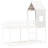 VidaXL Toit de lit pour enfants blanc 60x99x139,5cm bois de pin massif, toit de lit, baldaquin de lit pour enfant, toit pour 846889