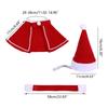 Christmas Party Santa Hat&Cloak&Scarf Set for Dog Cat Dress up Supplies Pet Hat
