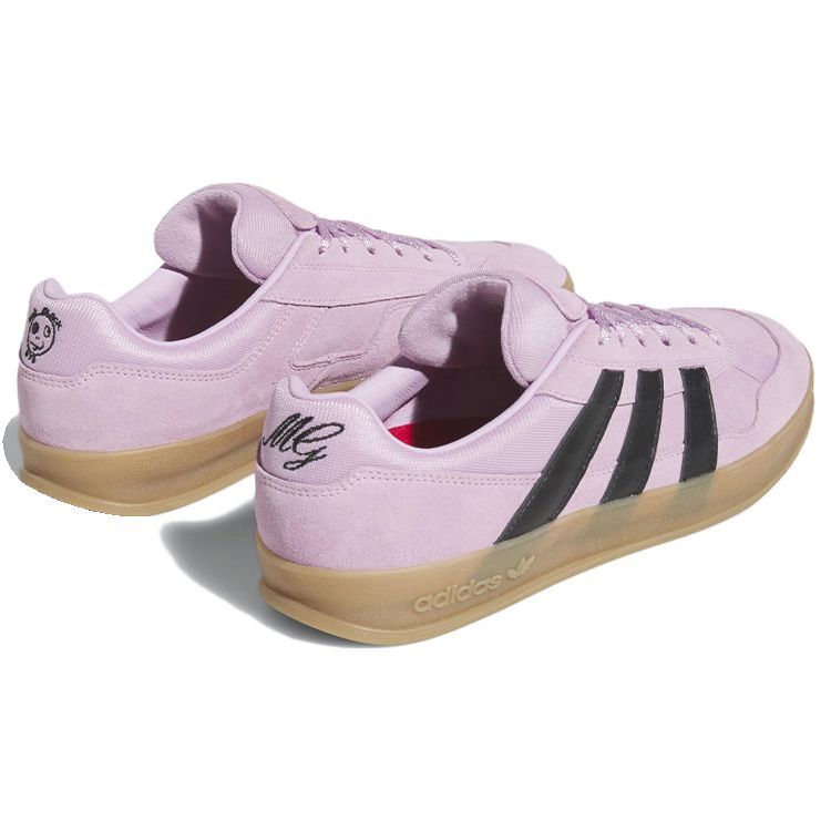 Mark Gonzales X Adidas Aloha Super One Black Eye Unisex Sneakers Pink Light-Orchid Core-Black HQ2032
