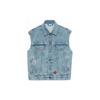 Distressed Denim Vest 623944-XDA85-4452
