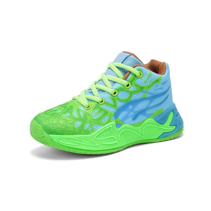 2025 Men's High-Top Waterproof Leather Basketball Shoes - Lightweight, Trendy, Cement Busters for Teens & Boys