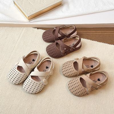 New Style Girls' Sandals for Little Girls - Transparent and Breathable Shoes with Holes