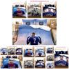 Modern And Simple 3d Football Player Bedding Set High Quality And Digital Print