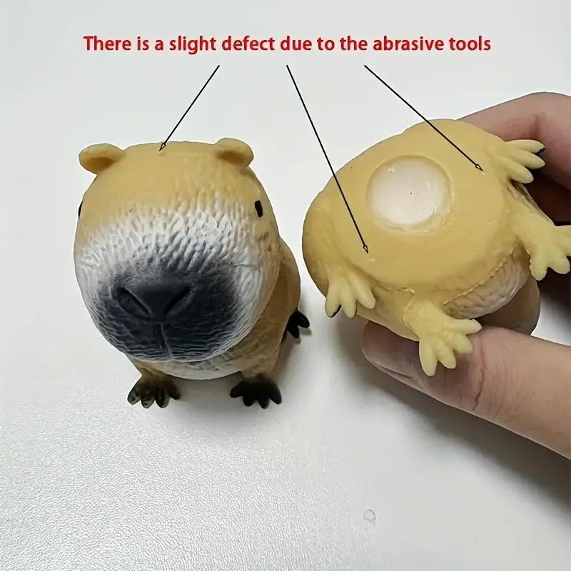 Squishy Cute Capybara Squeezing Toy Soft Relax Animal Fidget for Adults Fun Toys Halloween Christmas Holiday Party Gifts