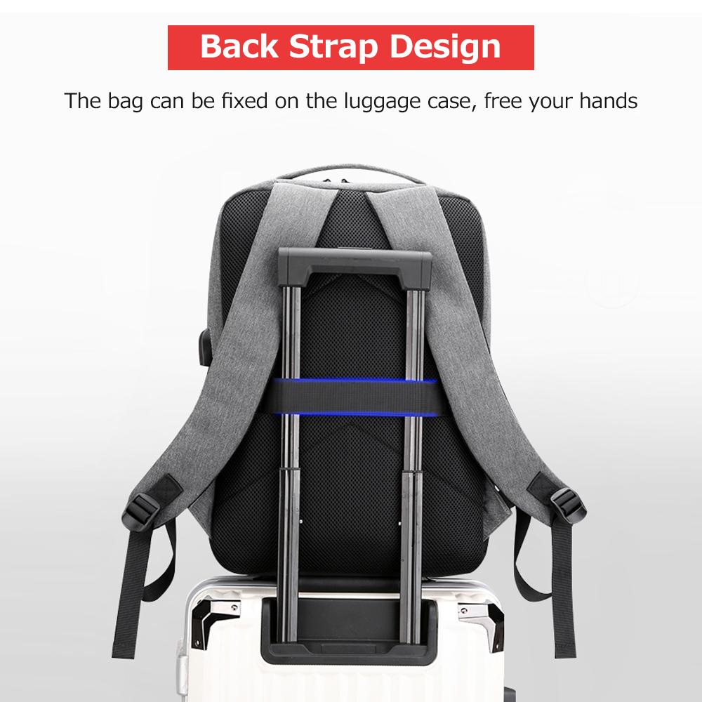 15.6 Inch Large Capacity Computer Backpack Oxford Cloth Business Bag Outdoor Leisure Travel Bag with External USB