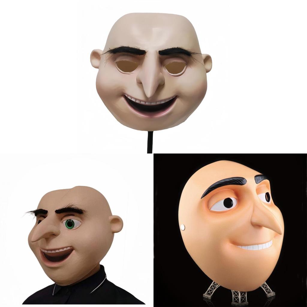 Despicable Me Gru Mask Resin Cosplay Prop For Halloween And Costume Parties