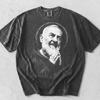 T-shirt Grafica Vintage Anni '90 Padre Pio, Maglietta con Ritratto di San Padre Pio, Idea Regalo Spirituale, Maglietta Santo Cattolico, Maglietta Oversize Lavata Retro