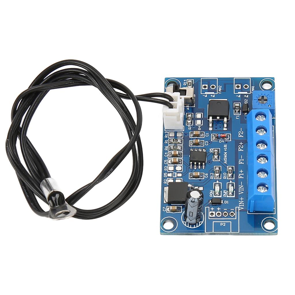 PWM Fan Speed Controller 19.7in Cable Adjustable Or Fixed Mode PC Fan Speed Controller for 12V 24V 2 3 4 Wire Fan