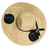 Summer Straw Hat Solar Energy Operated Solar Ventilation Fan Adjustable Solar Fan Drawstring Sports Hat