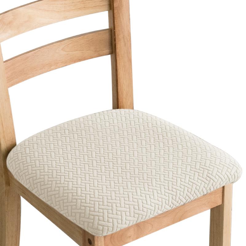 Strapazierfähige Stretch-Jacquard-Esszimmerstuhl-Sitzbezüge Abnehmbar Waschbar Elastisch Gepolsterter Esszimmerstuhl Kissen Überzug