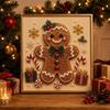 Kit per Creare Decorazioni da Parete Kit Artistico con Perle Finte di Natale, 20x20cm Pittura Natalizia Fai da Te Progetto di Artigianato Multidimensionale Diamanti 3D Scintillanti per Adulti, Festivo