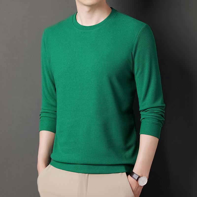 

Толстовка мужская весенне-осенняя модная с длинными рукавами и круглым вырезом, свободный пуловер, повседневный топ, мужской вязаный свитер XXXXL