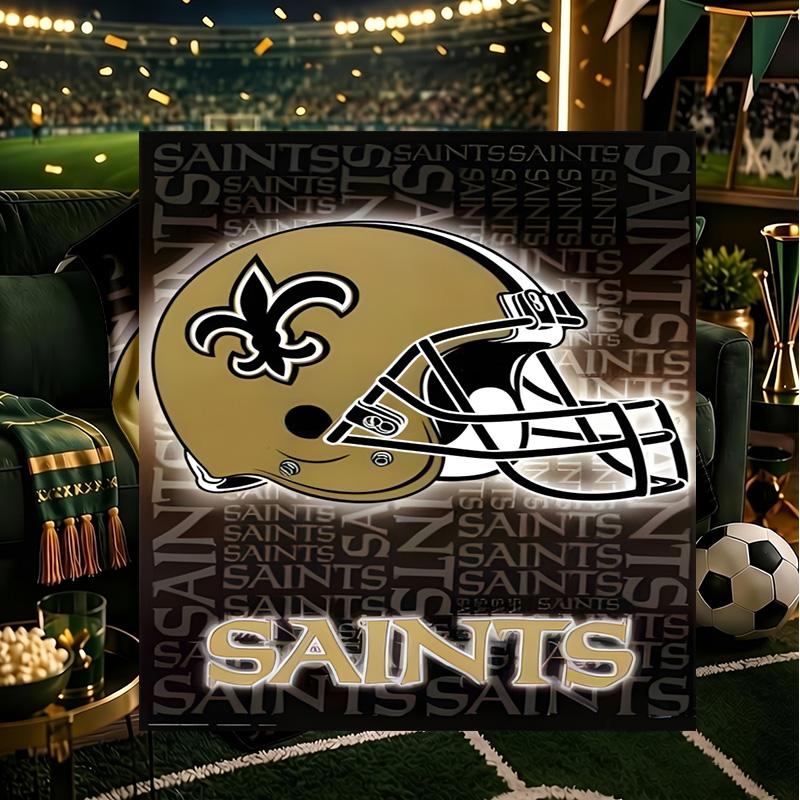 New Orleans Helmet Blanket Lightweight Flannel Bedding Blanket Perfect for Travel, Camping, Living Rooms, Offices, Sofas, Fan Christmas gift