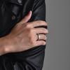 Adjustable Open Ring Men Women Vintage Star Geometric Design Plated Copper Unisex Fashion Jewelry