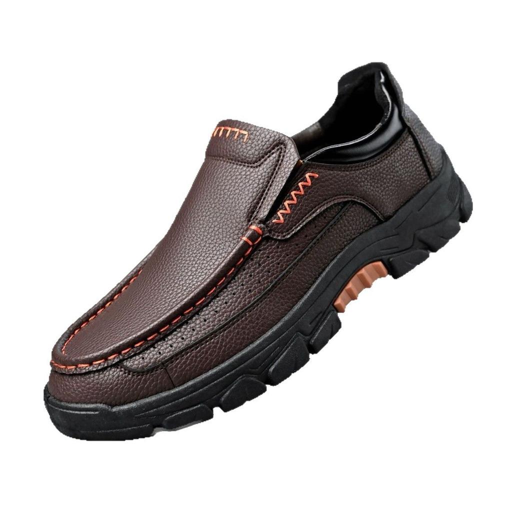 Autumn New Casual Business Shoes Men Soft Bottom Non-slip Lightweight Breathable Middle-aged and Elderly Shoe